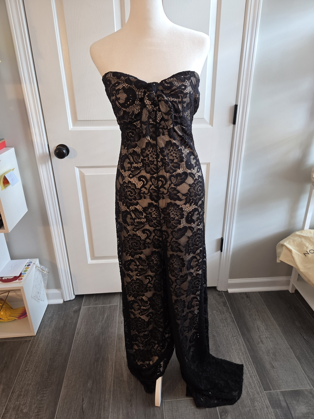 Fashion Nova Black Lace Jumpsuit